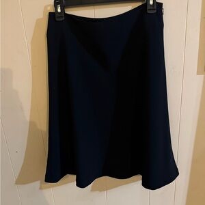 AElegant Black A-Line Skirt